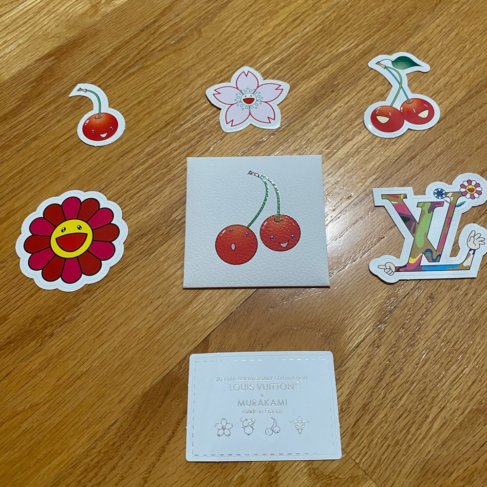 Brand new full set Louis Vuitton x Murakami 20th anniversary Cherry🍒 sticker set